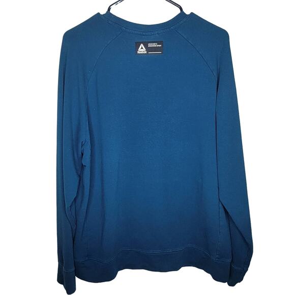 Reebok Blue Pullover Sweatshirt Sz Large - Picture 3 of 7